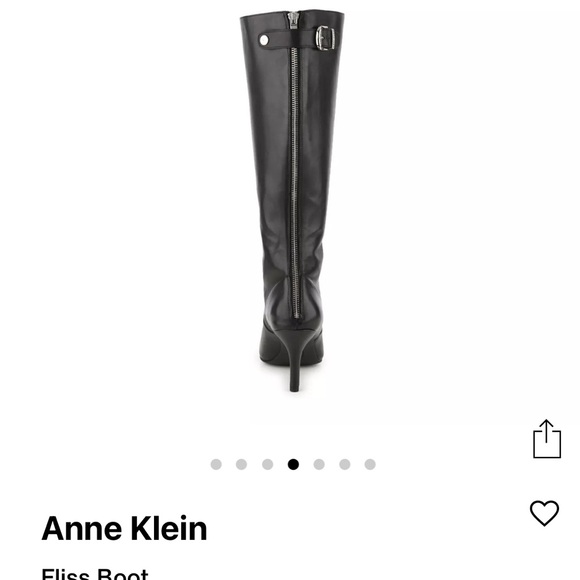 Brand new in box Anne Klein Fliss Black Heeled Boots size 6 - Picture 6 of 8